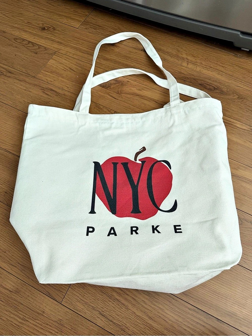 NYC PARKE graphic Canvas Tote